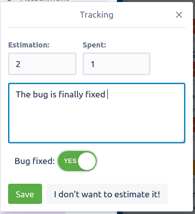 How to indicate that my bug id fixed