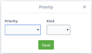 Priority Modal