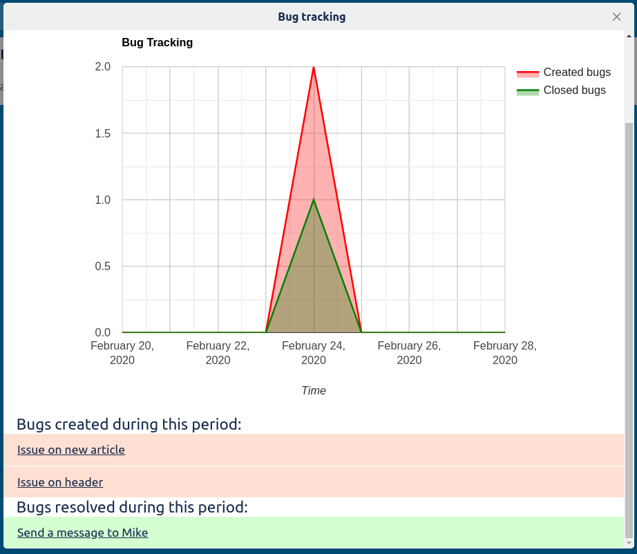 Bug Tracking Report