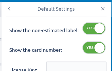 Don't show the default labels